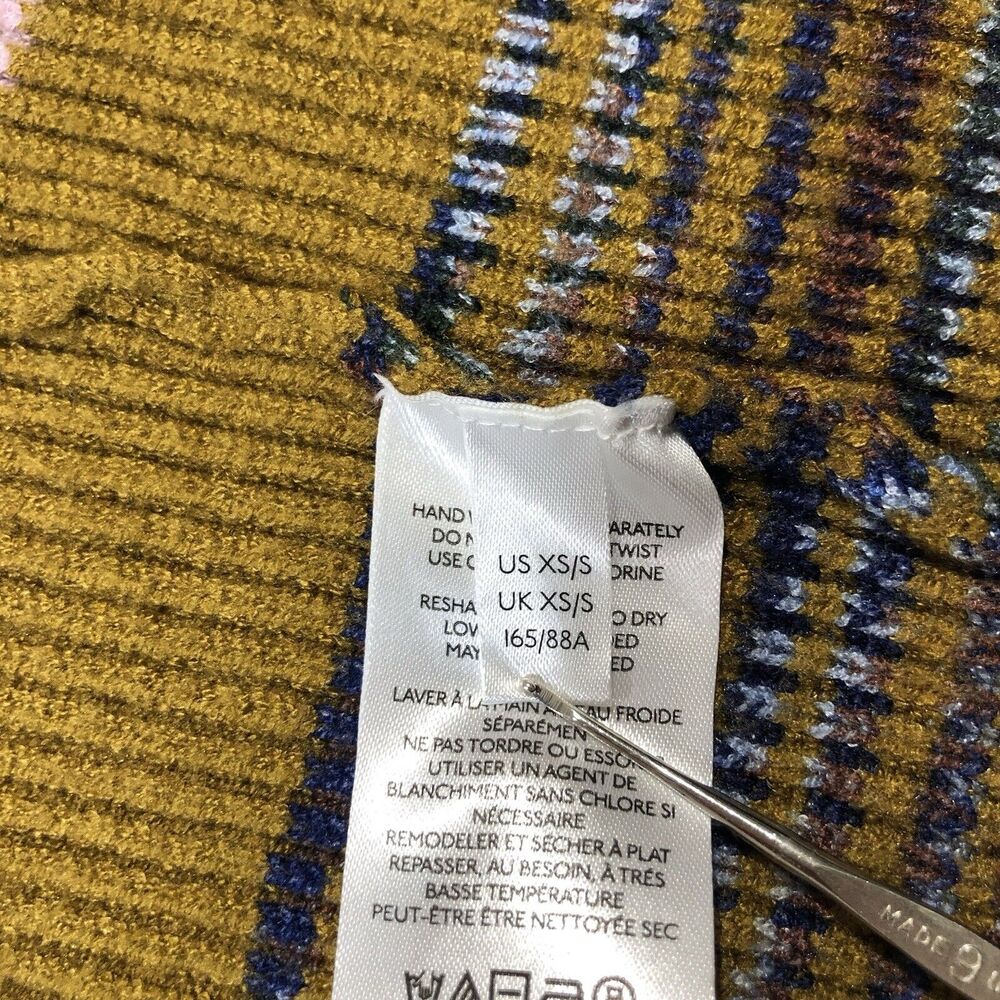 Anthropologie Space Dyed Longline Cardigan Size XS / S Open Knitted Viscose - Picture 6 of 8